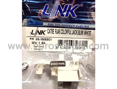 ปลั๊กแลนด์ CAT5E ตัวเมีย US-1005SC1 Link