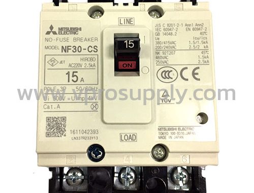 เบรกเกอร์ 3P NF30CS 15A (1.5 KA)