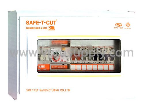 ตู้คอนซูมเมอร์พร้อมกันดูด RCBO 12 ช่อง เมนต์ 63 A